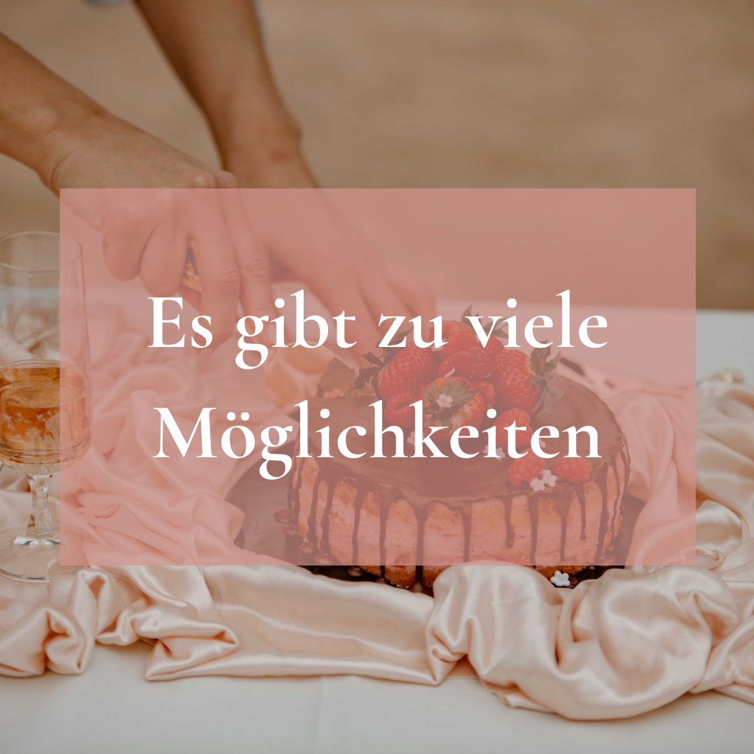 Zu viele Möglichkeiten After Wedding Moment von Hochzeitsplanerin Thüringen